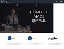 Tablet Screenshot of cimplx.com
